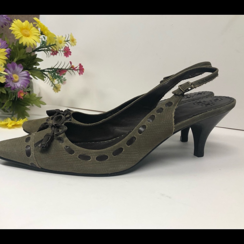Jack Rogers Leather Slingbacks Size 10M